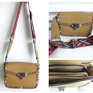 NEW WOMEN'S GEM STUDDED CROSSBODY SMALL HANDBAG